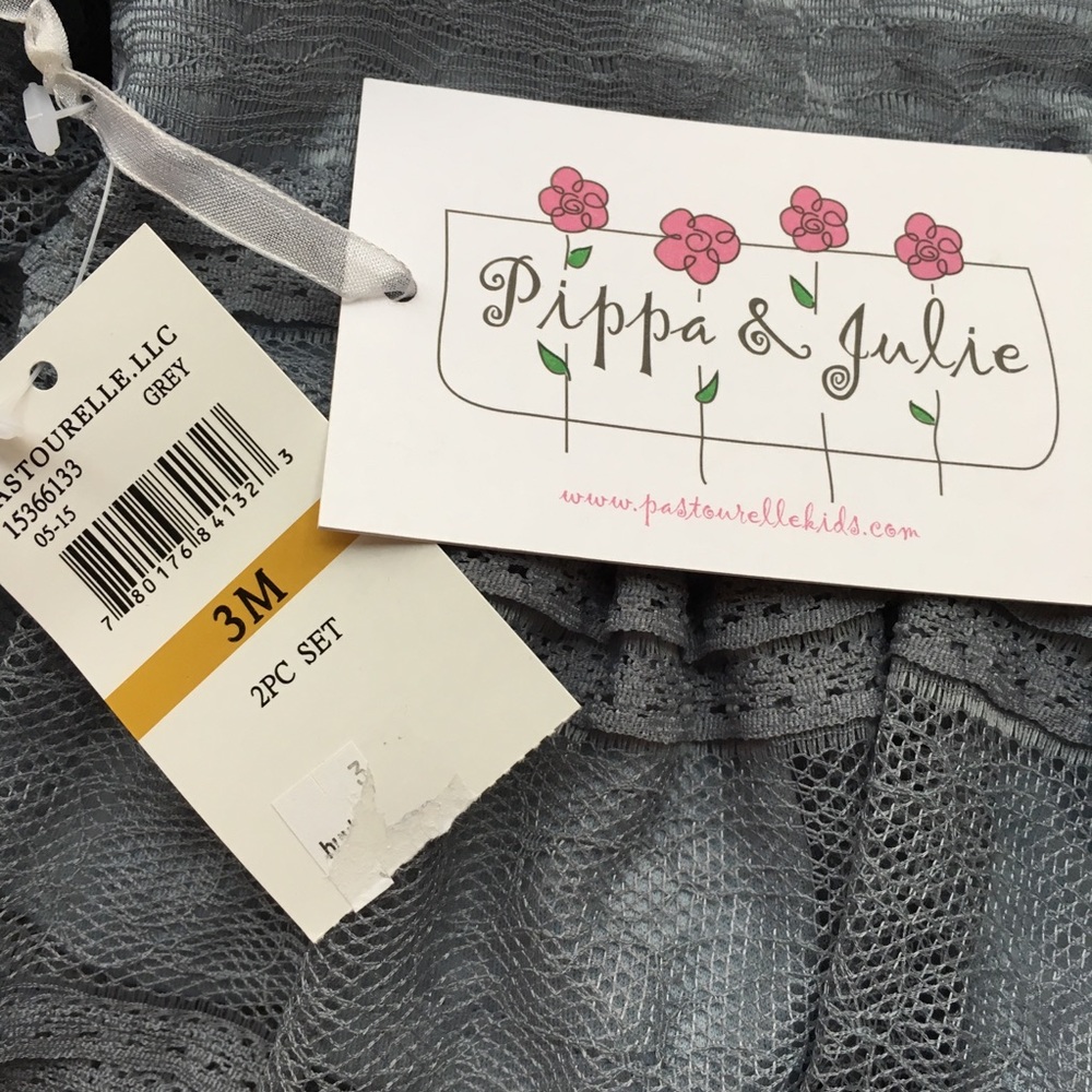 NWT Pippa & Julie 3M lace top/capri pants set - Picture 7 of 7
